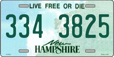 NH license plate 3343825