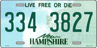 NH license plate 3343827