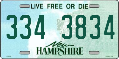 NH license plate 3343834