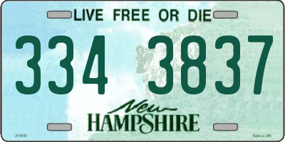 NH license plate 3343837