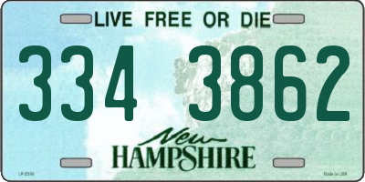 NH license plate 3343862