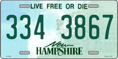 NH license plate 3343867