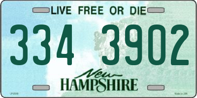 NH license plate 3343902
