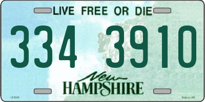 NH license plate 3343910
