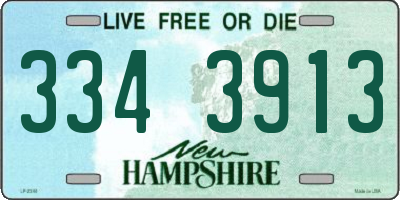 NH license plate 3343913