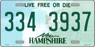 NH license plate 3343937