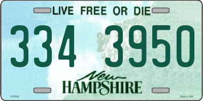 NH license plate 3343950