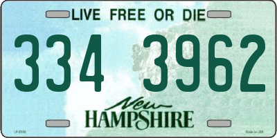NH license plate 3343962