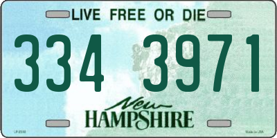 NH license plate 3343971