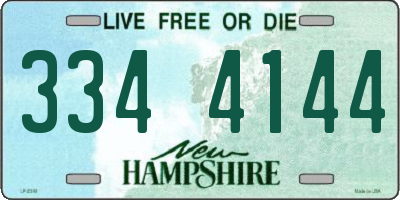 NH license plate 3344144