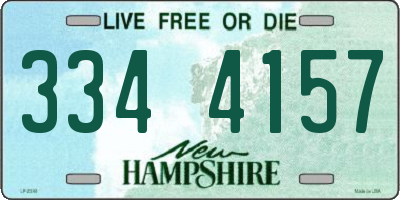 NH license plate 3344157