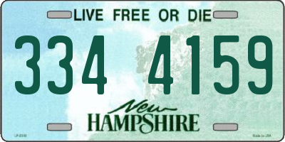 NH license plate 3344159