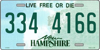 NH license plate 3344166