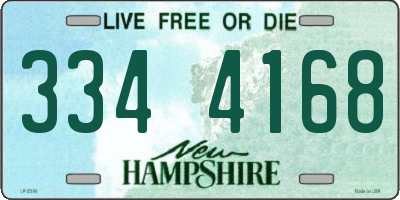 NH license plate 3344168