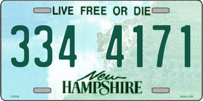 NH license plate 3344171