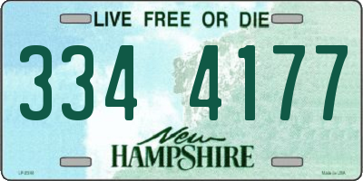 NH license plate 3344177