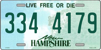 NH license plate 3344179