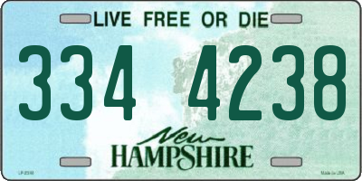 NH license plate 3344238