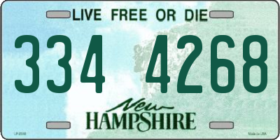 NH license plate 3344268