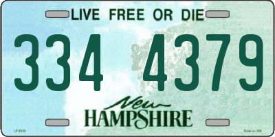 NH license plate 3344379