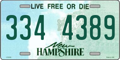 NH license plate 3344389