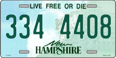 NH license plate 3344408
