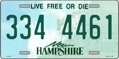 NH license plate 3344461