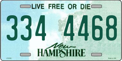 NH license plate 3344468