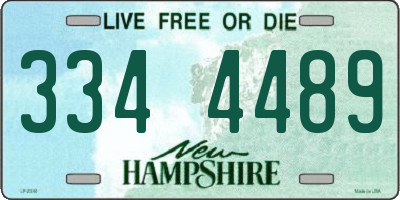 NH license plate 3344489