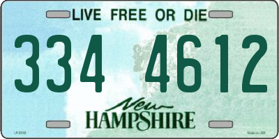 NH license plate 3344612