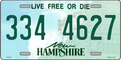NH license plate 3344627