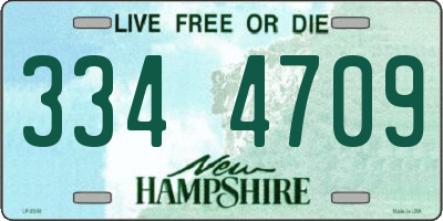 NH license plate 3344709