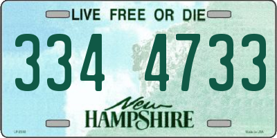 NH license plate 3344733