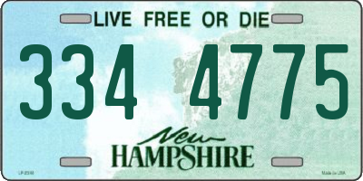 NH license plate 3344775