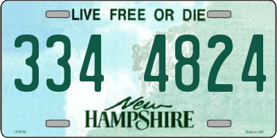 NH license plate 3344824