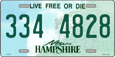 NH license plate 3344828