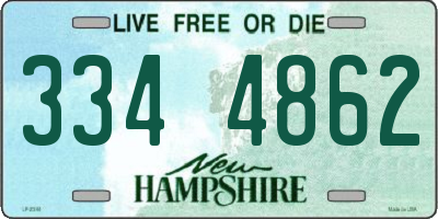 NH license plate 3344862