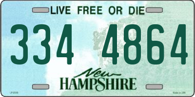 NH license plate 3344864