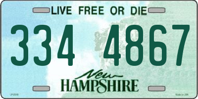 NH license plate 3344867