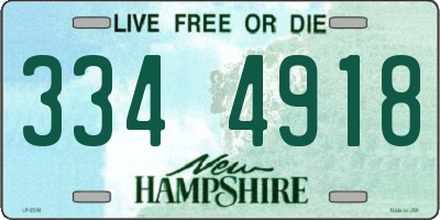 NH license plate 3344918