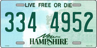 NH license plate 3344952