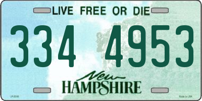 NH license plate 3344953