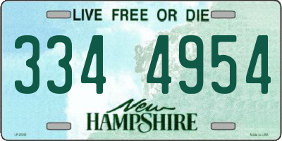 NH license plate 3344954