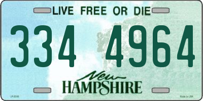 NH license plate 3344964