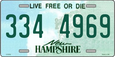 NH license plate 3344969