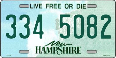 NH license plate 3345082