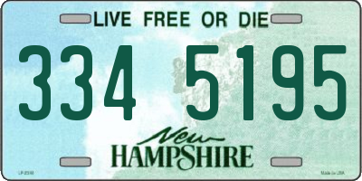 NH license plate 3345195