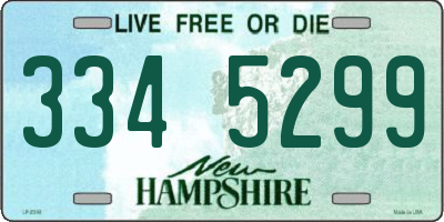NH license plate 3345299
