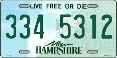 NH license plate 3345312