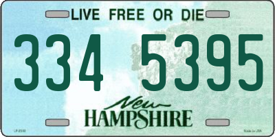 NH license plate 3345395